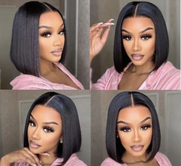 14A Virgin hair SDD 2*6 lace bob wig - Image 3