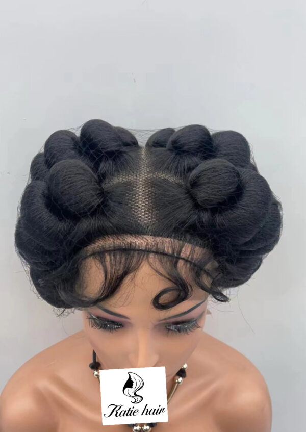 Full lace braid wig synthetic hair - Image 4