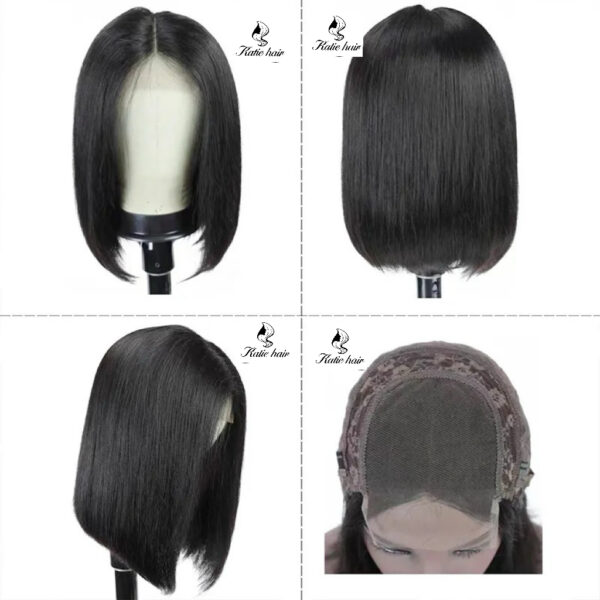 Straight 4*4 closure wig 100% human hair - Image 2