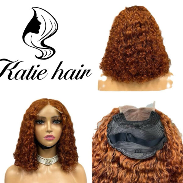 Good density 4*4 double drawn water wave wig 100% human hair - Image 4