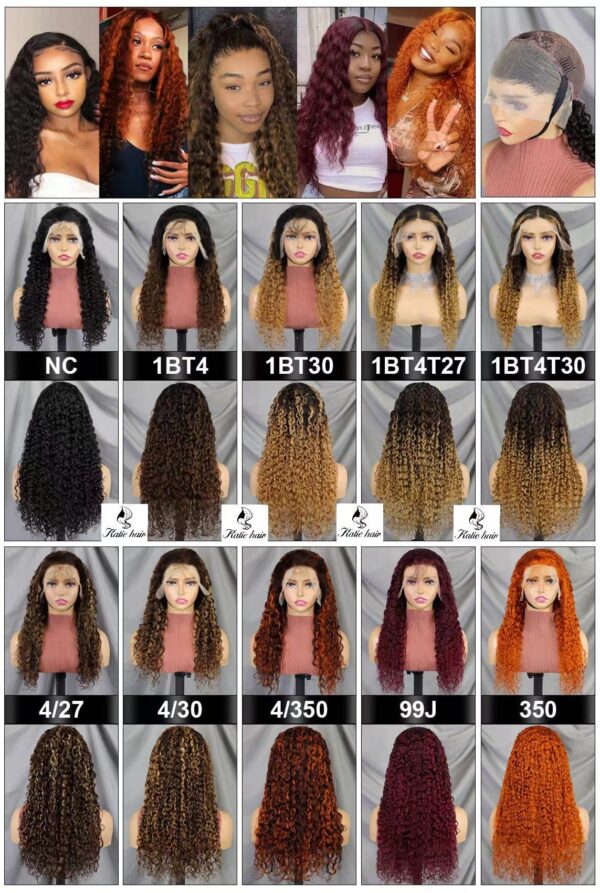 Promotion Lace frontal wig water wave 22inch 100% human hair - Image 2