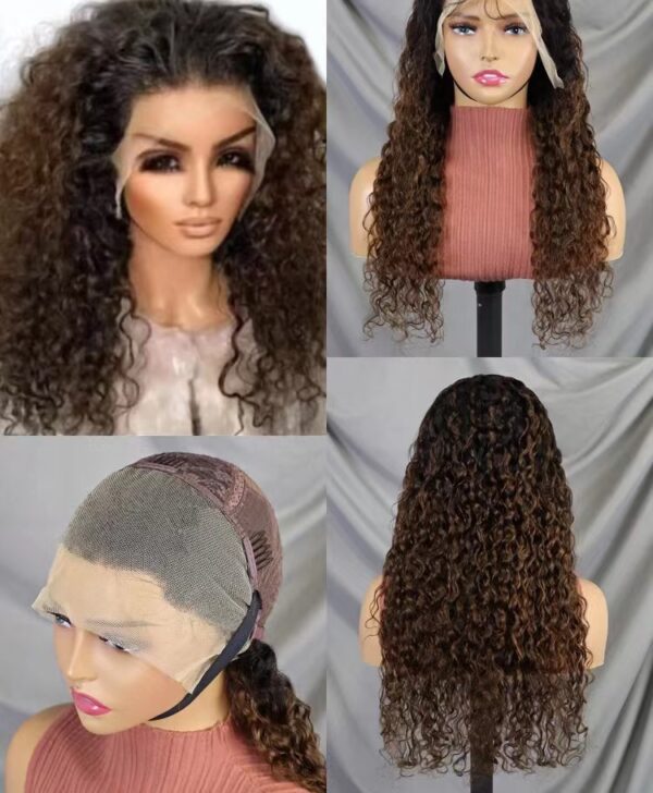 Promotion Lace frontal wig water wave 22inch 100% human hair - Image 5