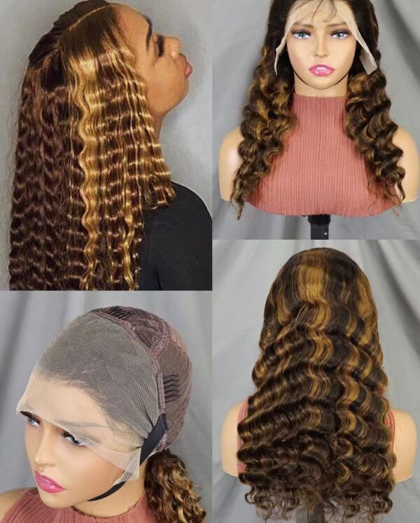 Promotion Deepwave Lace frontal wig 100%human hair - Image 4