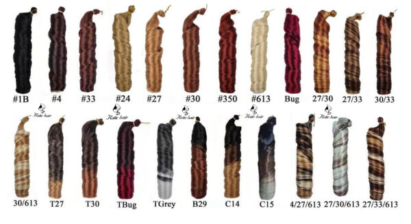 24inch french loose wave crochet 150gram high quality synthetic hair - Image 2