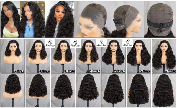 13*4 Glueless burmese curly Lace frontal wig - Image 2
