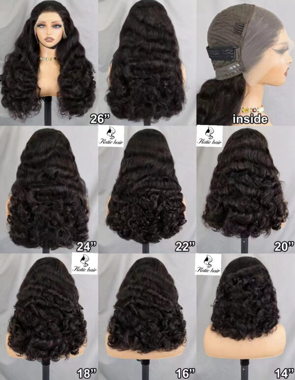13*4 Glueless burmese curly Lace frontal wig - Image 3