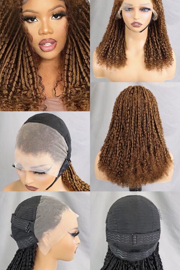 13*4 Glueless spring curly Lace frontal wig 18inch - Image 3