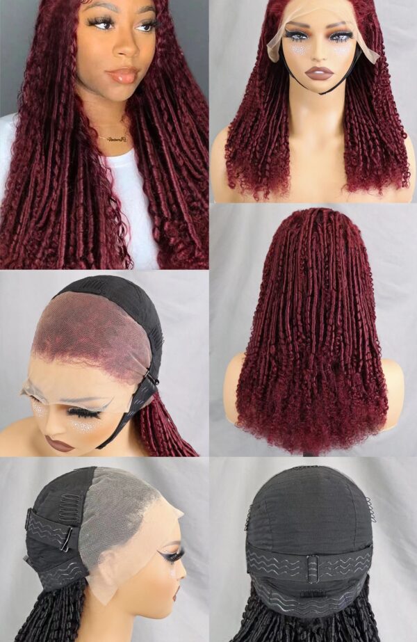 13*4 Glueless spring curly Lace frontal wig 18inch - Image 4