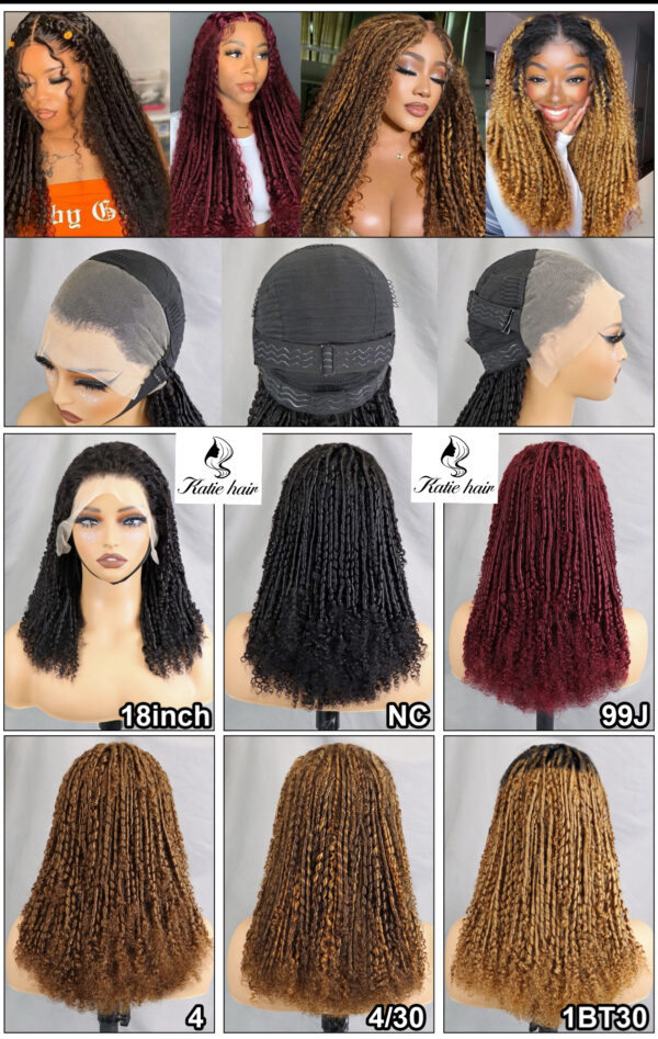 13*4 Glueless spring curly Lace frontal wig 18inch