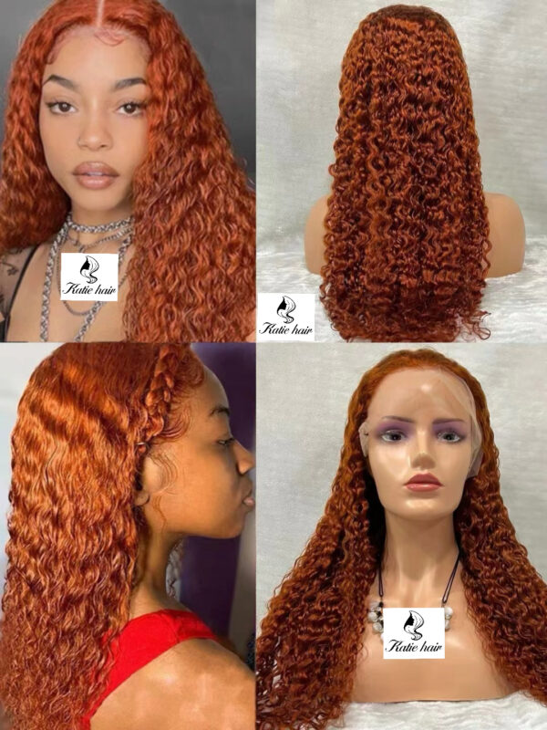 Grade 12A 13*4 Lace frontal wig Ginger#350 - Image 3