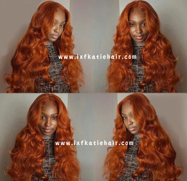 Grade 12A 13*4 Lace frontal wig Ginger#350 - Image 2