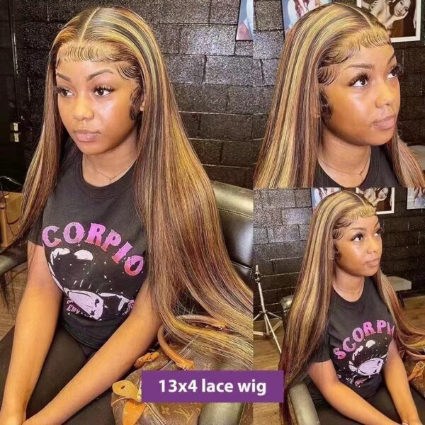 Grade 12A 13*4 piano4/27 Lace frontal wig - Image 2