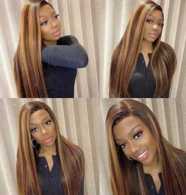 Big sale piano 20inch lace frontal wig good density - Image 3