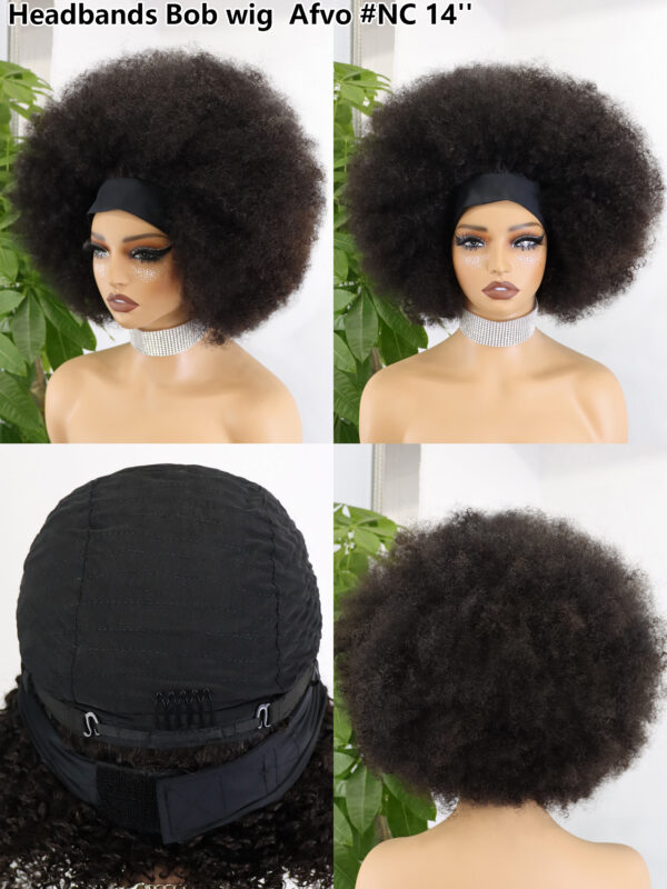 Headbands Bob wig with different styles 14inches - Image 4
