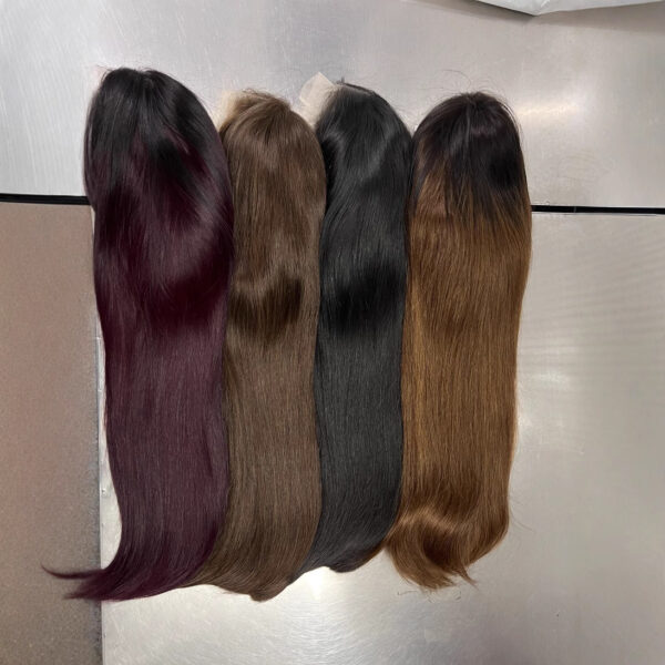 high quality straight 4*4 lace wig grade12A  22inches - Image 2