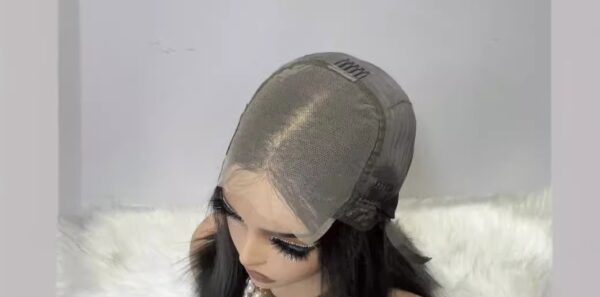 high density 5*5 double drawn bone straight transparent HD closure wig - Image 3