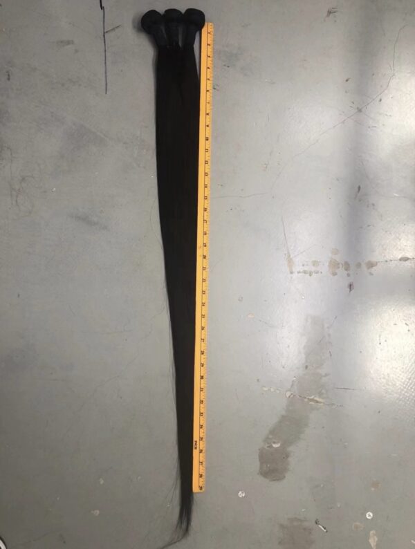 Super long32 34 36 38 40inch straight hair 12A peruvian,brazilian ,malaysia 100% human hair - Image 4
