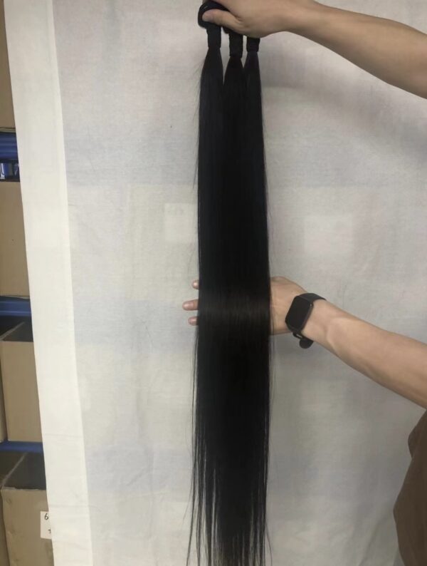 Super long32 34 36 38 40inch straight hair 12A peruvian,brazilian ,malaysia 100% human hair - Image 2