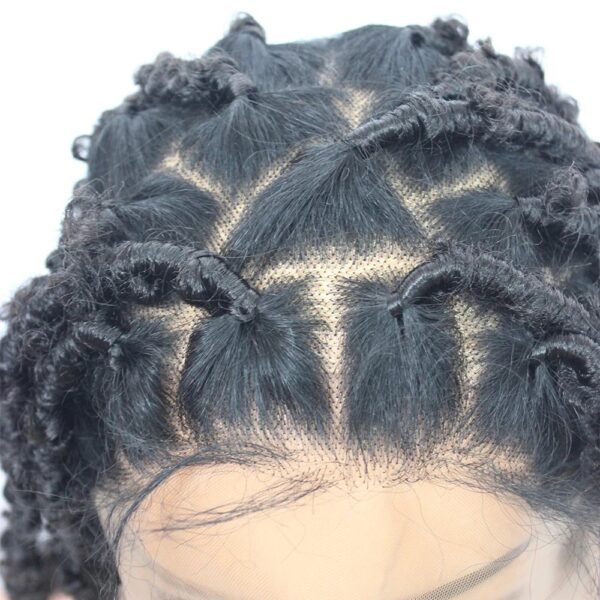 Butterfly Locs braid Wholesale Synthetic wigs 26inch full lace front with Baby hair - Image 4