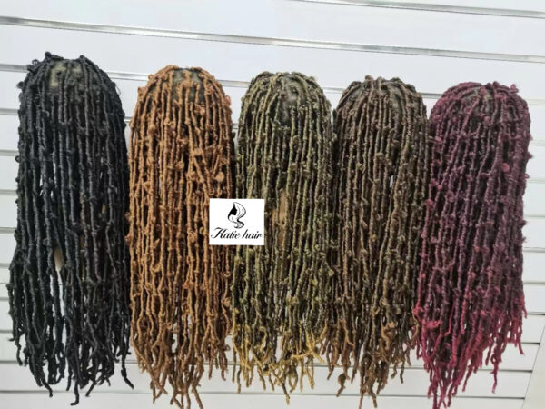Butterfly Locs braid Wholesale Synthetic wigs 26inch full lace front with Baby hair - Image 3