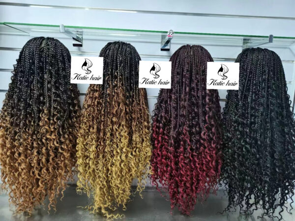 Wholesale Synthetic full lace braid wig 26inch with baby hair - Image 2