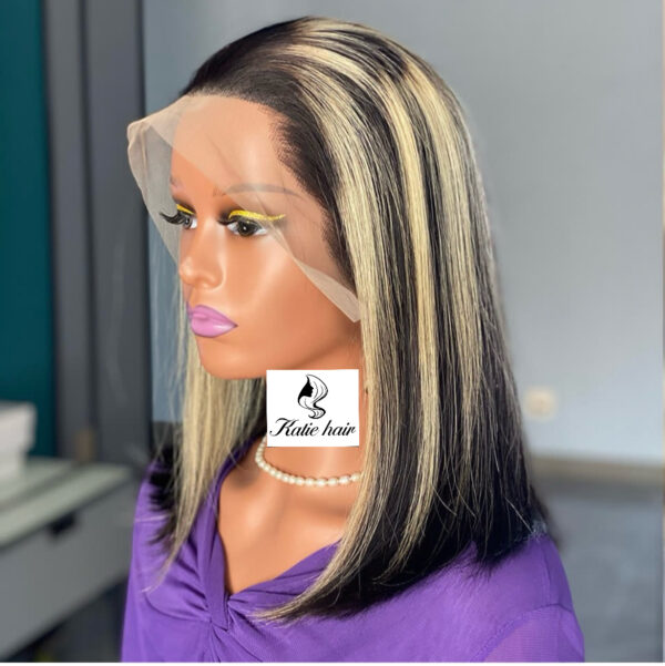 4/613 straight bob frontal 13*4 full frontal wig - Image 3