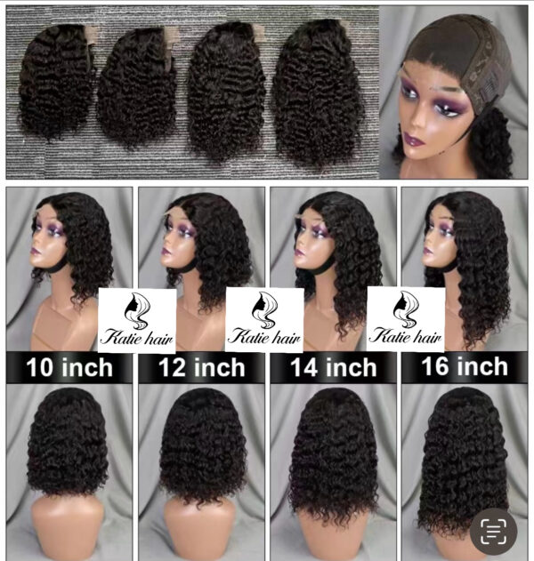 Water wave 4*4 closure wig 100% human hair - Image 3
