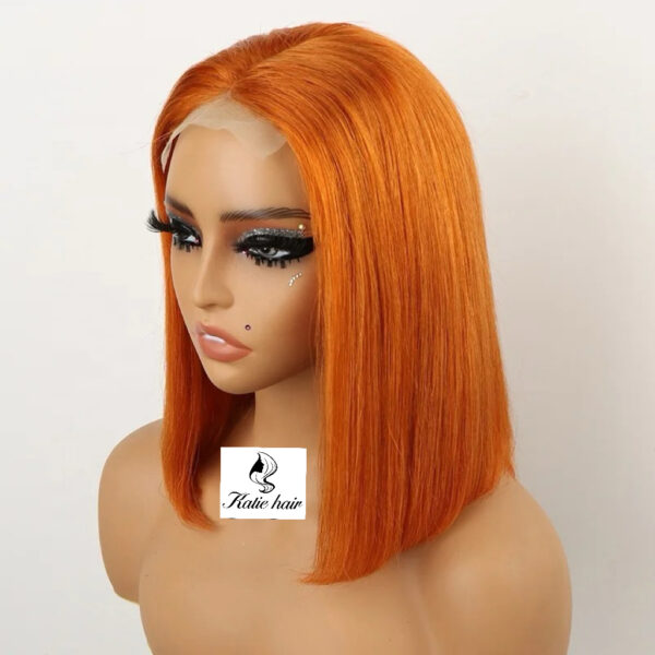 Straight color 4*4 closure wig 100% human hair - Image 3