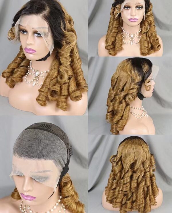 Promotion  300% Egg loose wave 18inch Lace frontal wig 100% human hair - Image 5