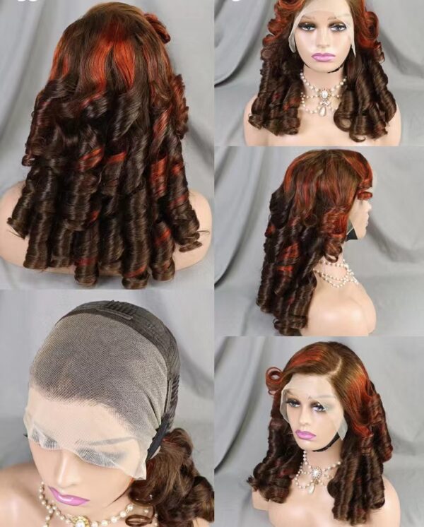 Promotion  300% Egg loose wave 18inch Lace frontal wig 100% human hair - Image 6