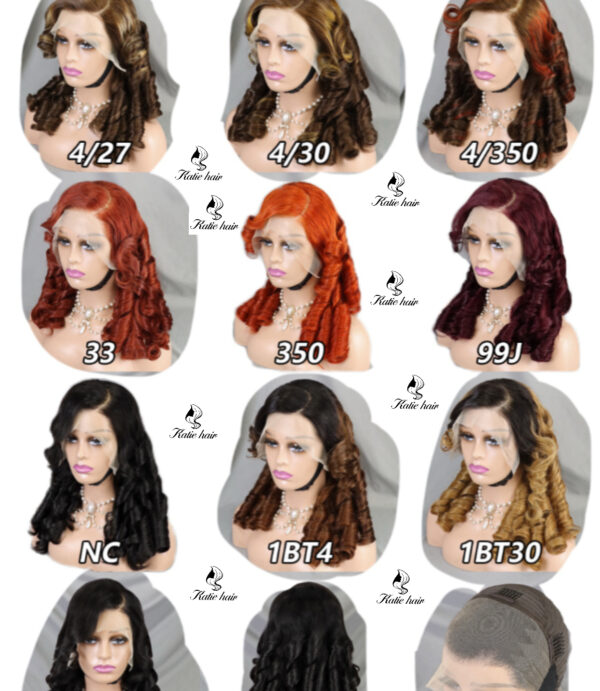 Promotion  300% Egg loose wave 18inch Lace frontal wig 100% human hair