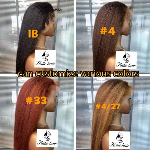 Hot sale kinky straight color hair high density raw brzilian ,peruvian