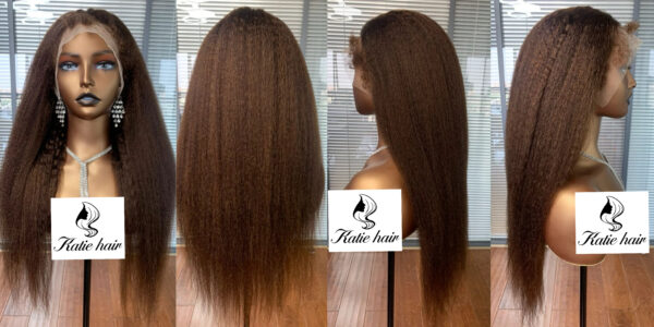 Hot sale kinky straight color hair high density raw brzilian ,peruvian - Image 2