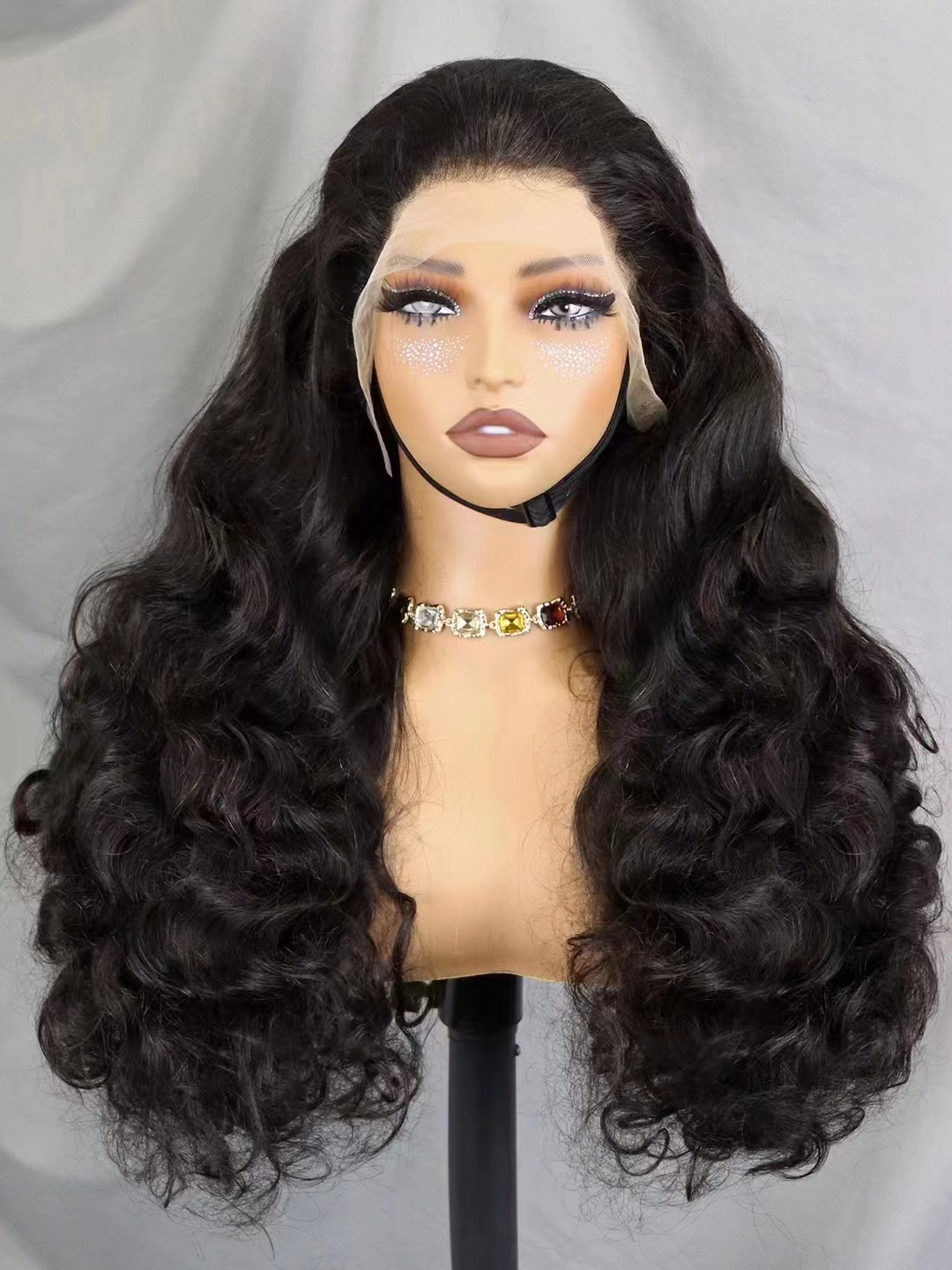 13*4 Glueless burmese curly Lace frontal wig