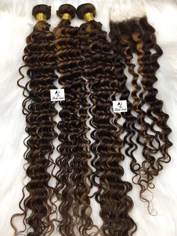 Grade13A Virgin hair 4/27 piano hair bundle original 100% - Image 2