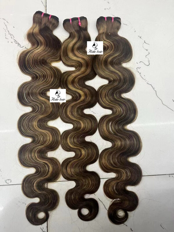 Grade13A Virgin hair 4/27 piano hair bundle original 100% - Image 3
