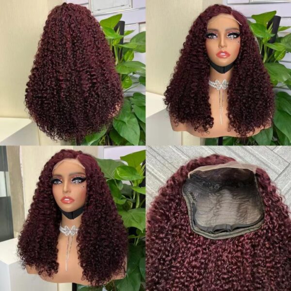 Super double drawn 5*5 pixie curls closure wig - Image 4