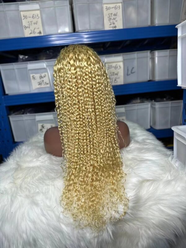 blonde 613 Lace 13*4 frontal wig origial hair 100% - Image 3