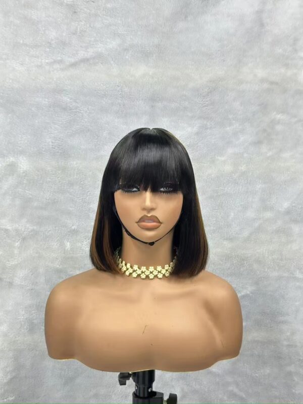 3*1 double drawn fringe wig 10 inch - Image 5