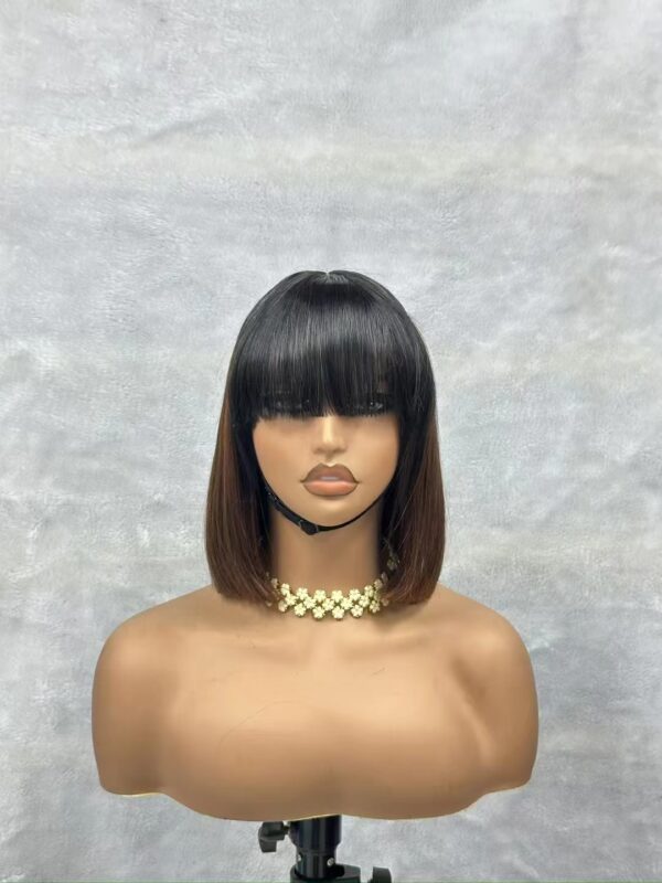 3*1 double drawn fringe wig 10 inch - Image 3
