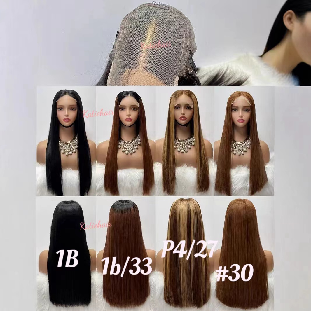 Super double drawn bone straight 5*5 closure wig 22inch