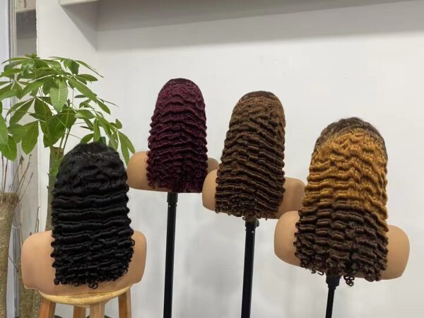 300% 13*4 burmese curly 18" wig