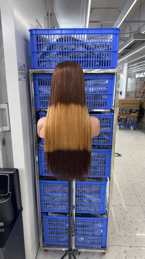 13*4 Super double drawn T4/27/4 lace frontal wig density 210% - Image 2