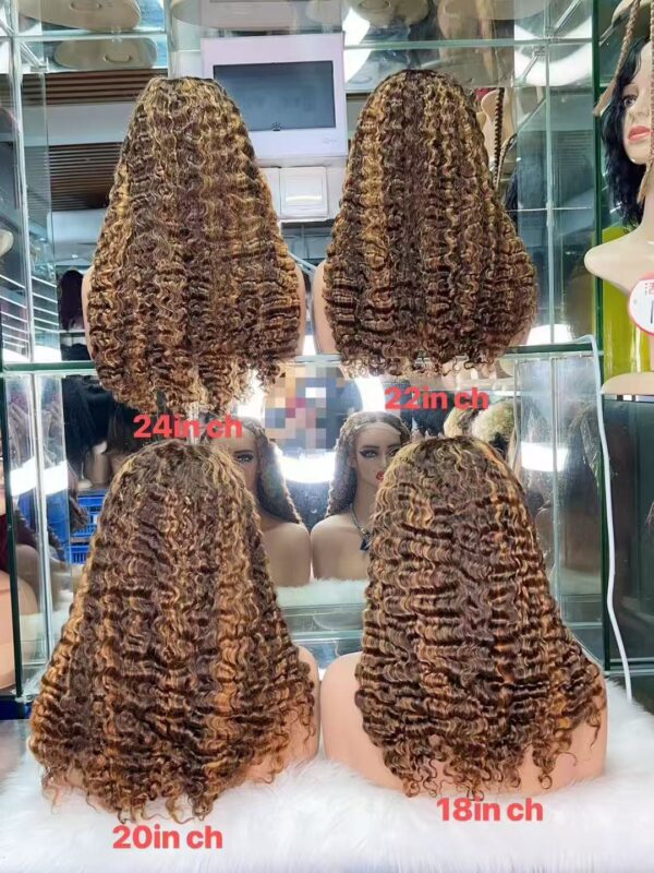 Super double drawn 5*5 burmese curly closure wig - Image 2