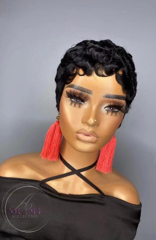 BIG SALE Short fumi fringe wig 100% human hairs