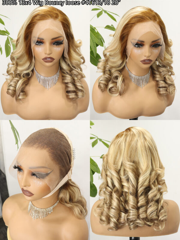 300% 13*4 blonde frontal wig high density high quality - Image 2