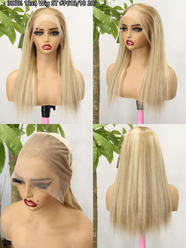 300% 13*4 blonde frontal wig high density high quality - Image 3