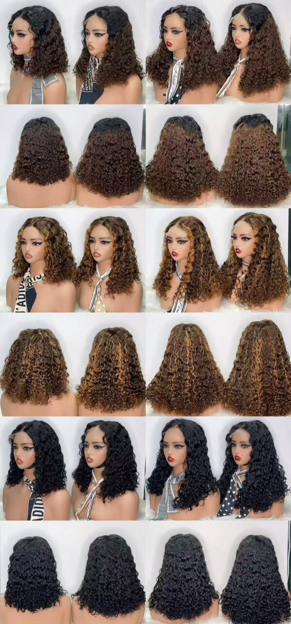 Glueless 5*5 SDD water curls closure wig - Image 2