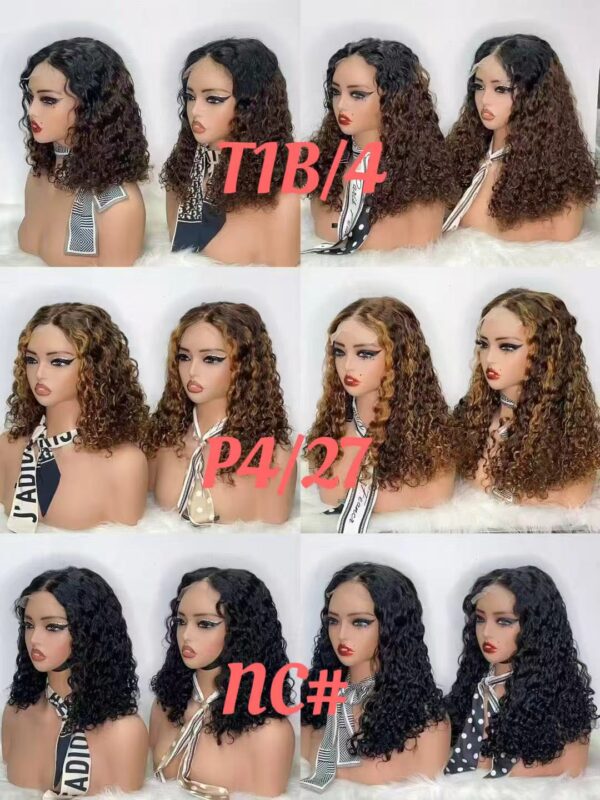 Glueless 5*5 SDD water curls closure wig