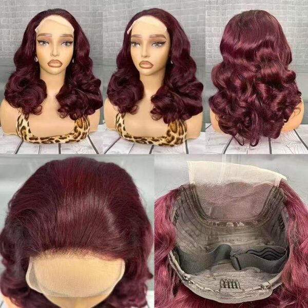 high density high quality Super double drawn 5*5 closure loose body wig - Image 4